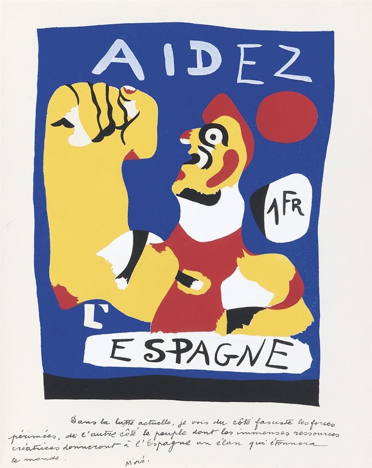 Aidez L'espagne by Joan Miró