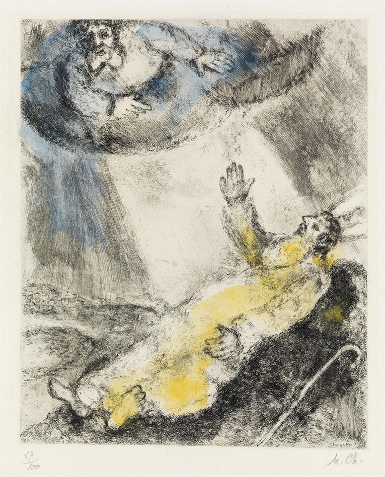 Mort De Moïse by Marc Chagall