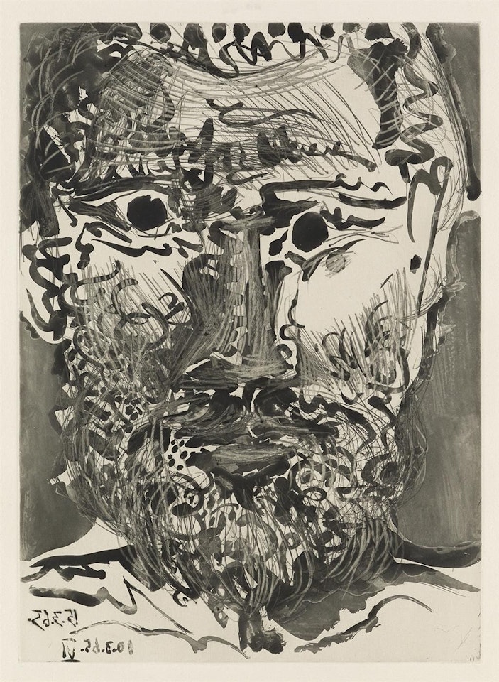 Tête D'homme Barbu, II by Pablo Picasso