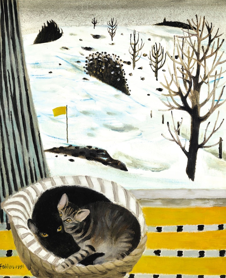 CATS IN A BASKET by Mary Fedden