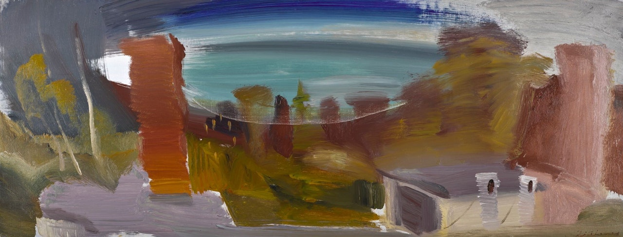 SPRING EVENING FROM A ROOF by Ivon Hitchens