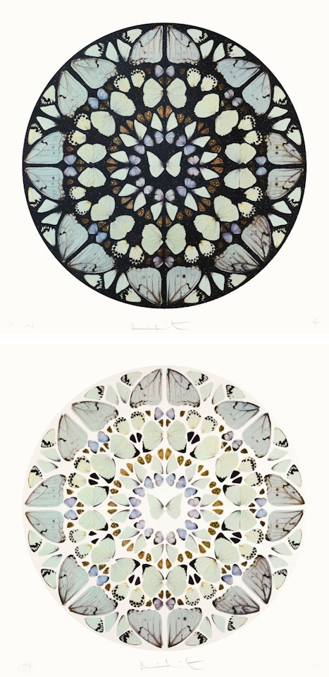 PSALM: BENEDICTUS DOMINUS; AND PSALM: EXAUDI DOMINE (TWO WORKS) by Damien Hirst