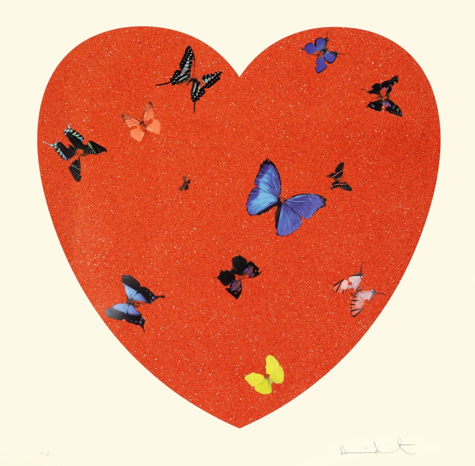 ALL YOU NEED IS LOVE, LOVE, LOVE by Damien Hirst
