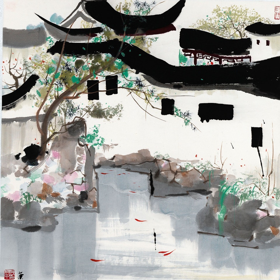 JIANGNAN SPRING by Wu Guanzhong