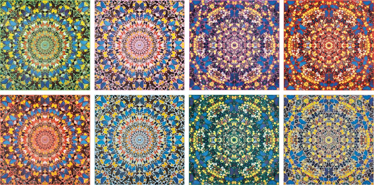 CATHEDRAL: HAGIA SOFIA; PALAIS DES PAPES; NOTRE DAME; DUOMO; SANTIAGO DE COMPOSTELA; ORVIET; ST PAUL; AND ST PETER (EIGHT WORKS) by Damien Hirst