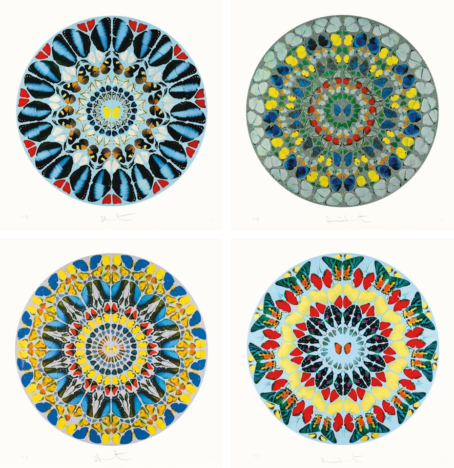 PSALM: AD TE, DOMINE, LEVAVI; PSALM: DILIGAM TE, DOMINE; PSALM: CONFITEBOR TIBI; AND PSALM: DIXIT INSIPIENS (FOUR WORKS) by Damien Hirst