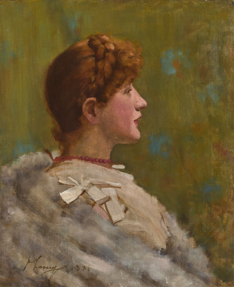 GIRL��_IN A��_FUR WRAP by John Lavery