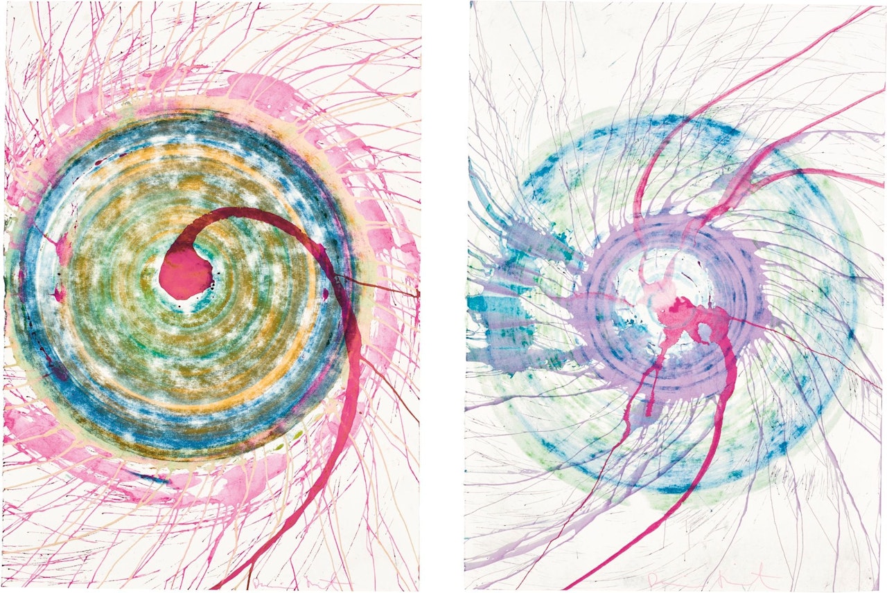 SPIN DRAWINGS by Damien Hirst
