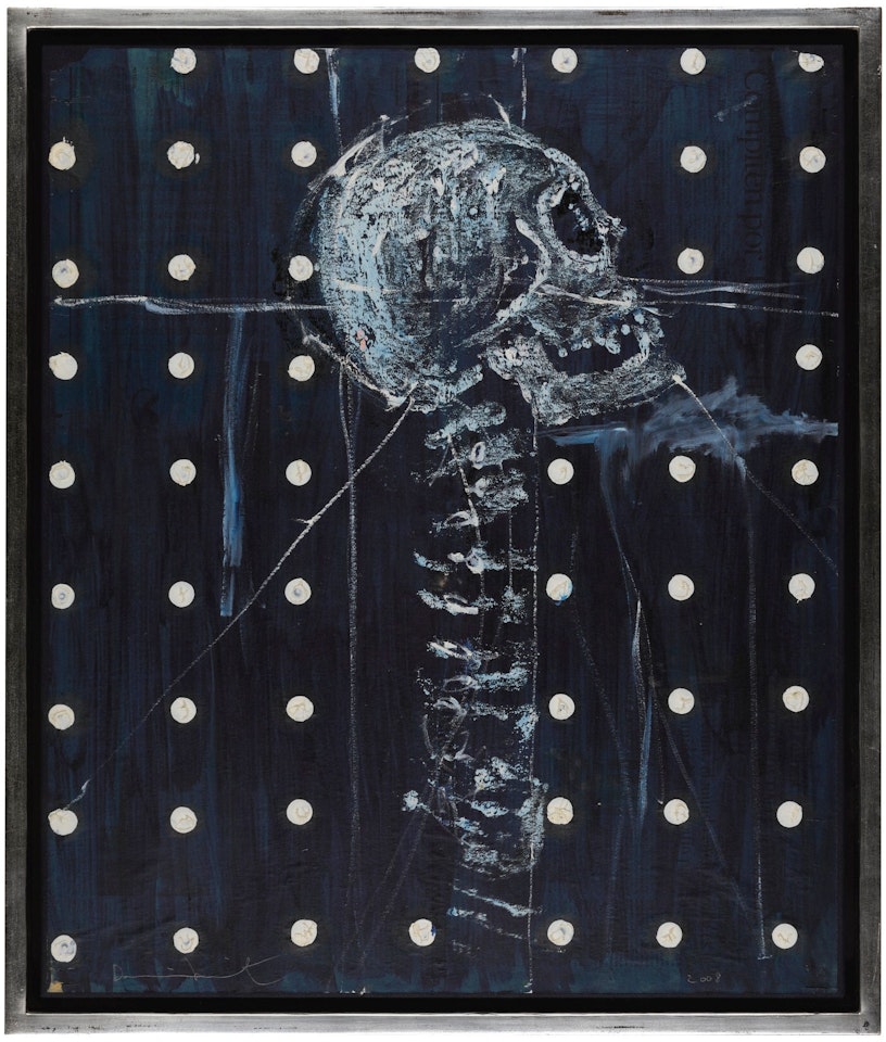 SKULL WITH SPINE by Damien Hirst