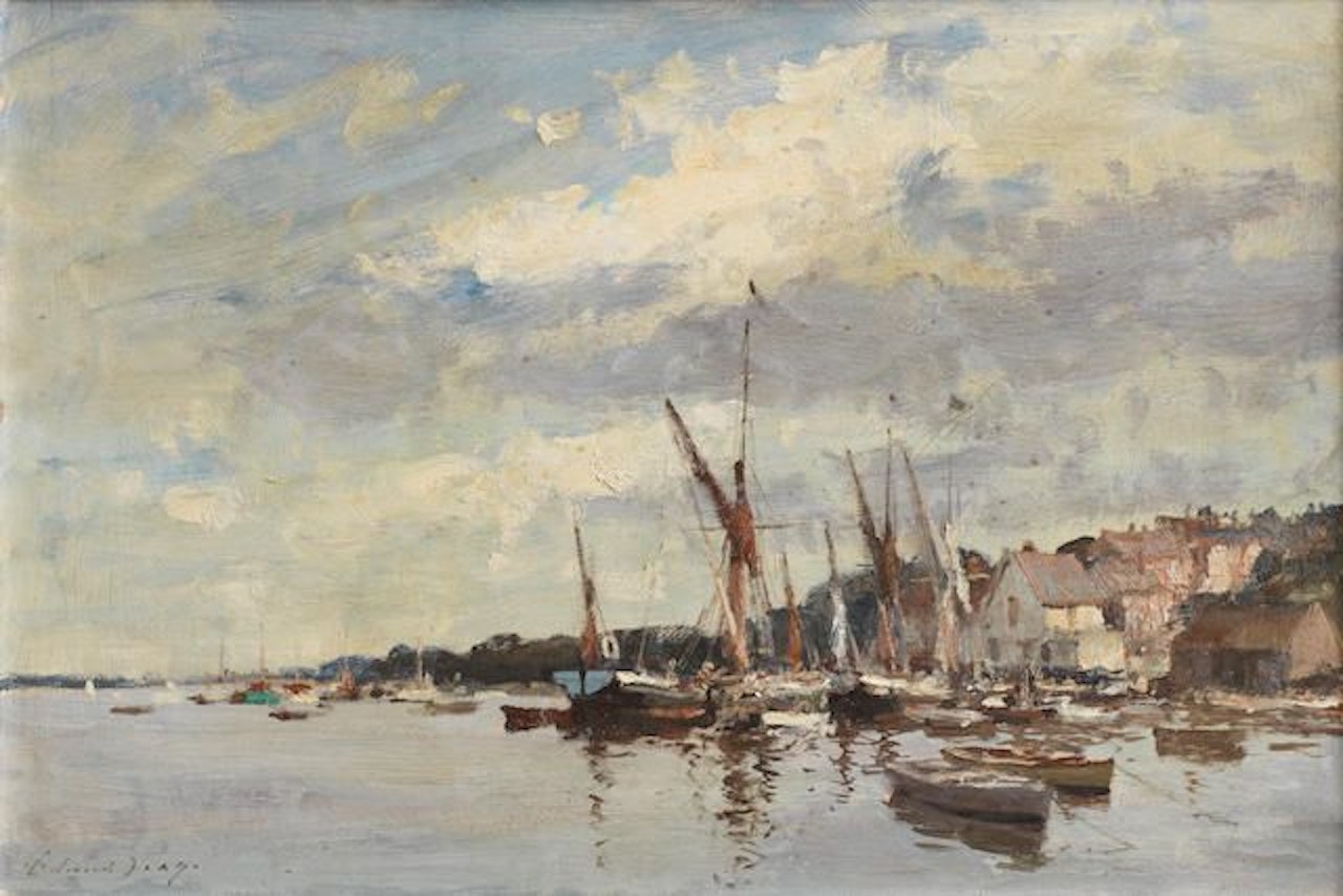 High water, Pin Mill by Edward Seago