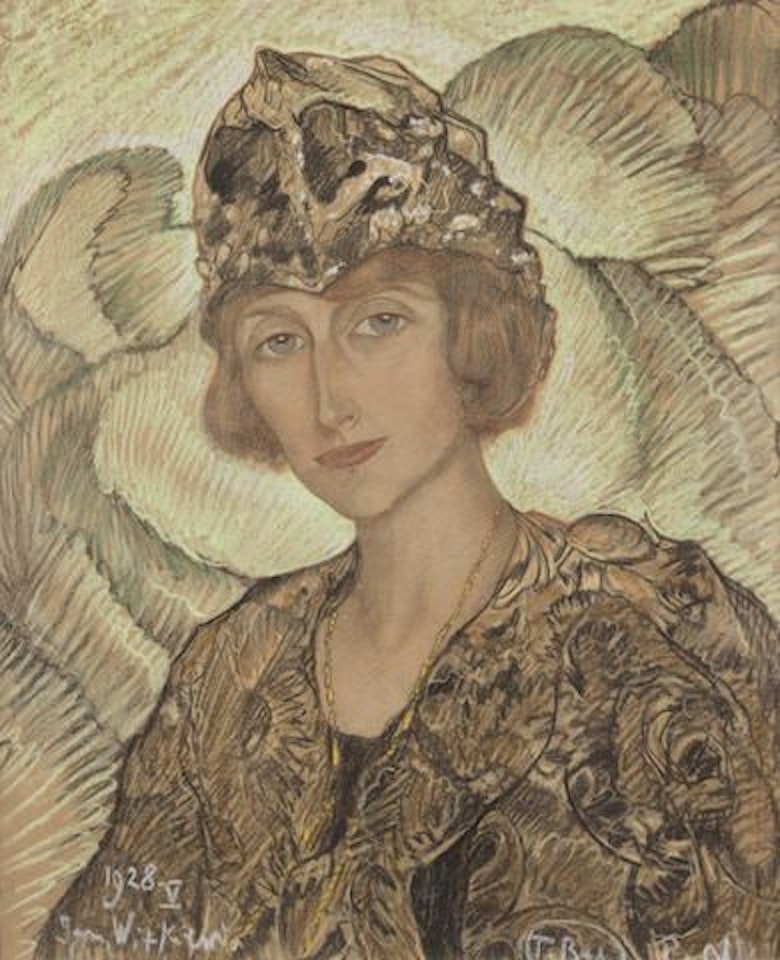 Portrait of Maria Zlotnicka Jaroszynska by Stanislaw Ignacy Witkiewicz