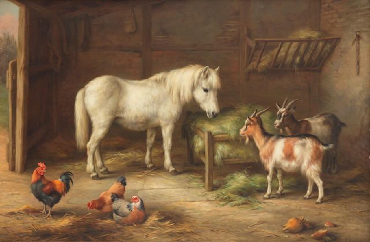 Farmyard companions by Edgar Hunt