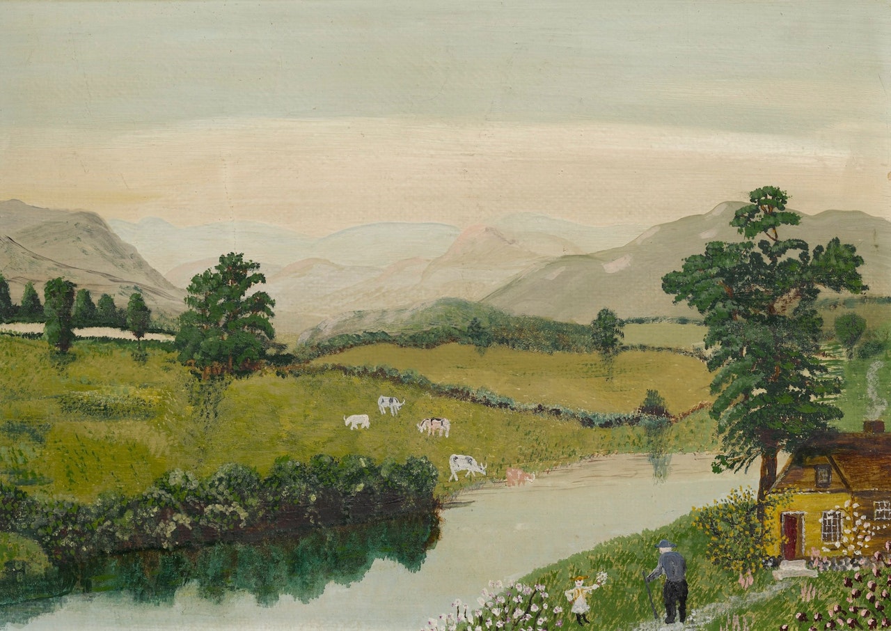 WHERE THE MUDDY MISSOURI ROLLS by Grandma Moses