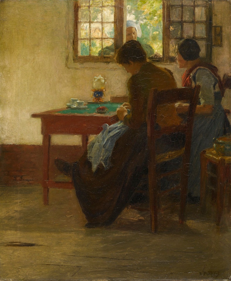 THE GOSSIPS by Edward Henry Potthast