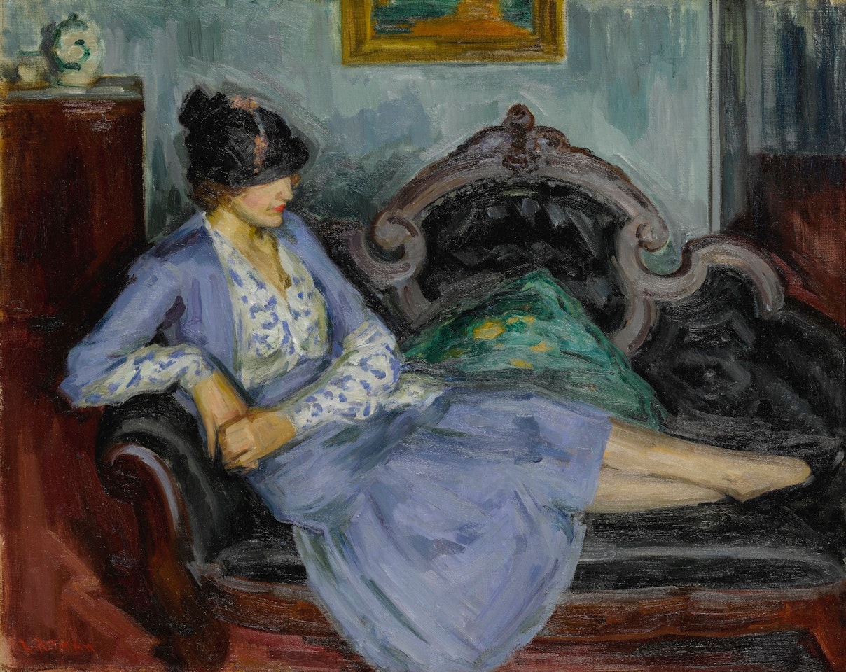 BLUE DRESS by Louis Ritman