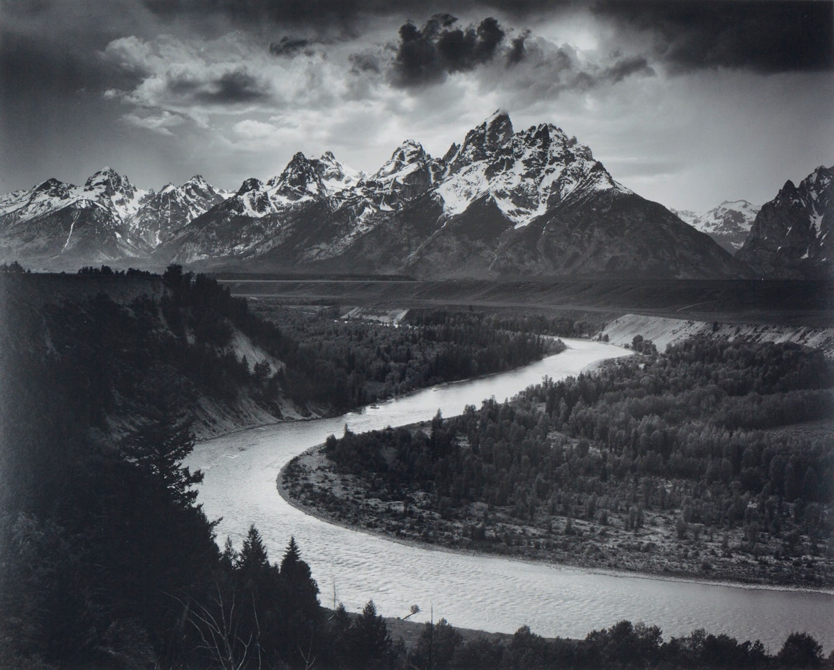 The Tetons and the Snake River, Grand Teton National Park, Wyoming by Ansel Adams