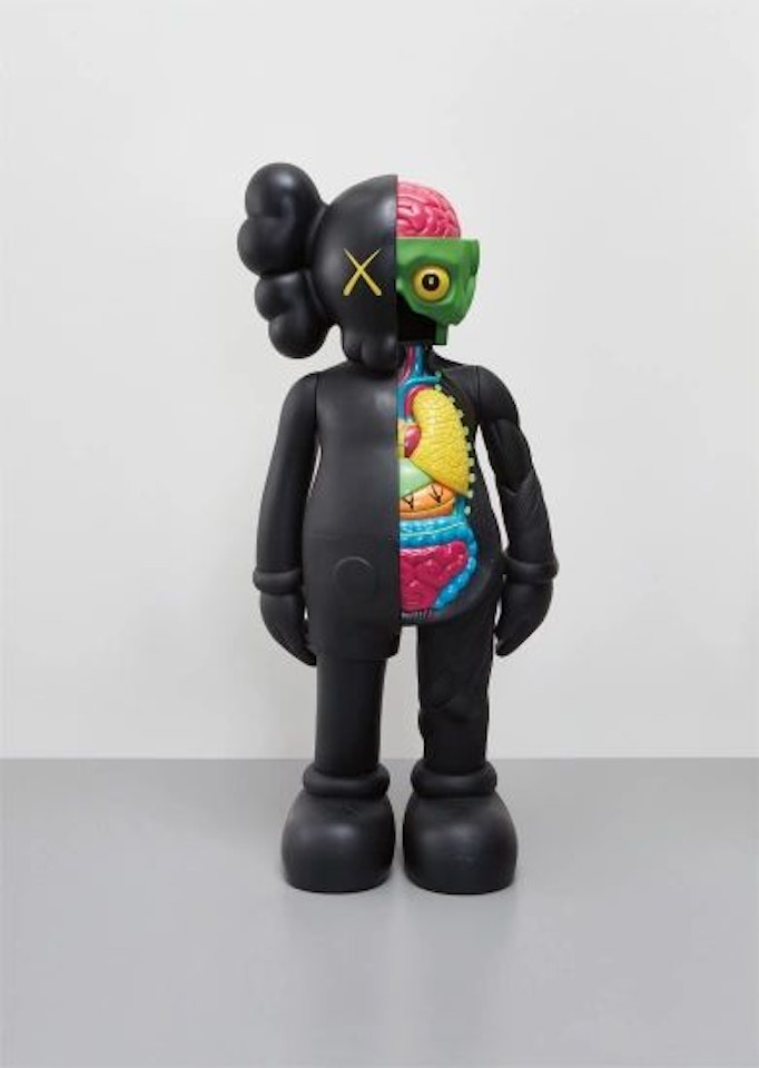 Four Foot Dissected Companion (Black) by Kaws