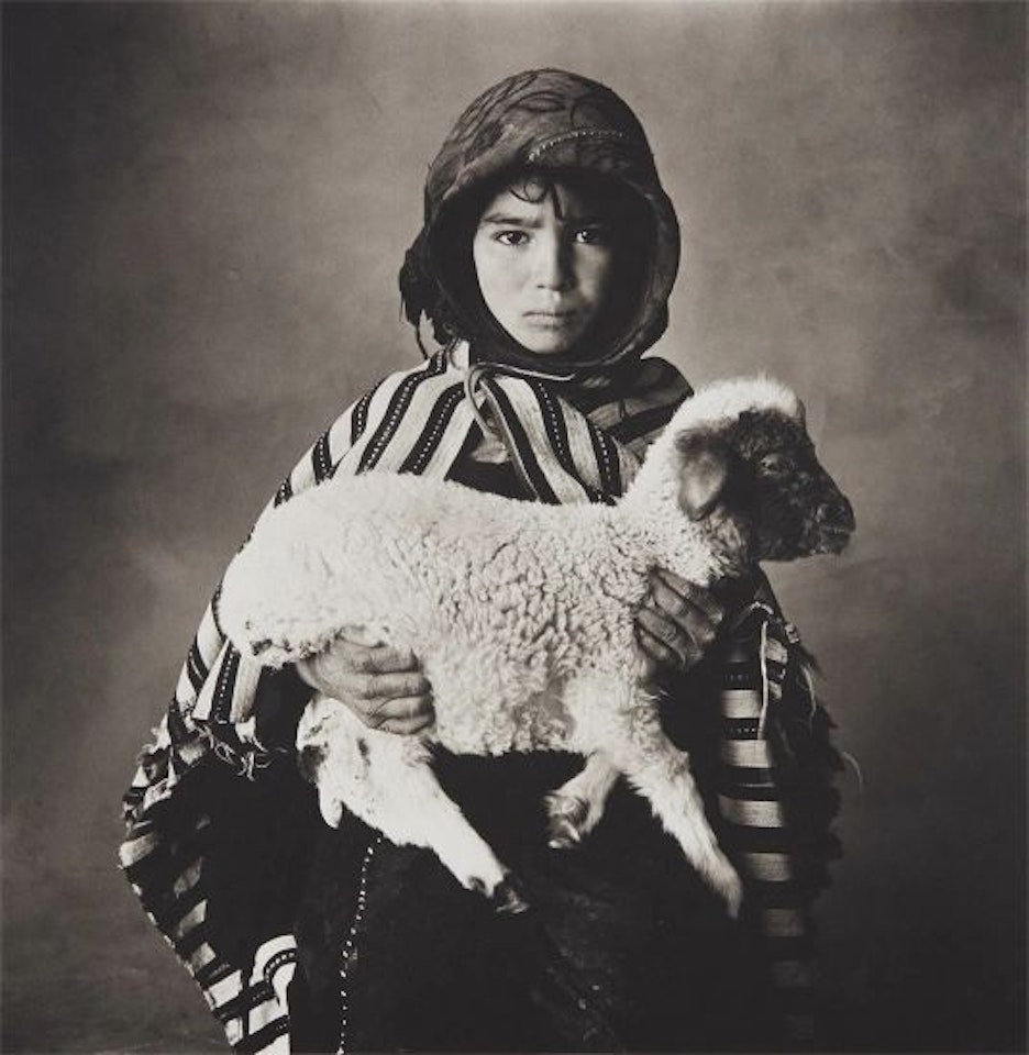 Moroccan Child with Lamb by Irving Penn