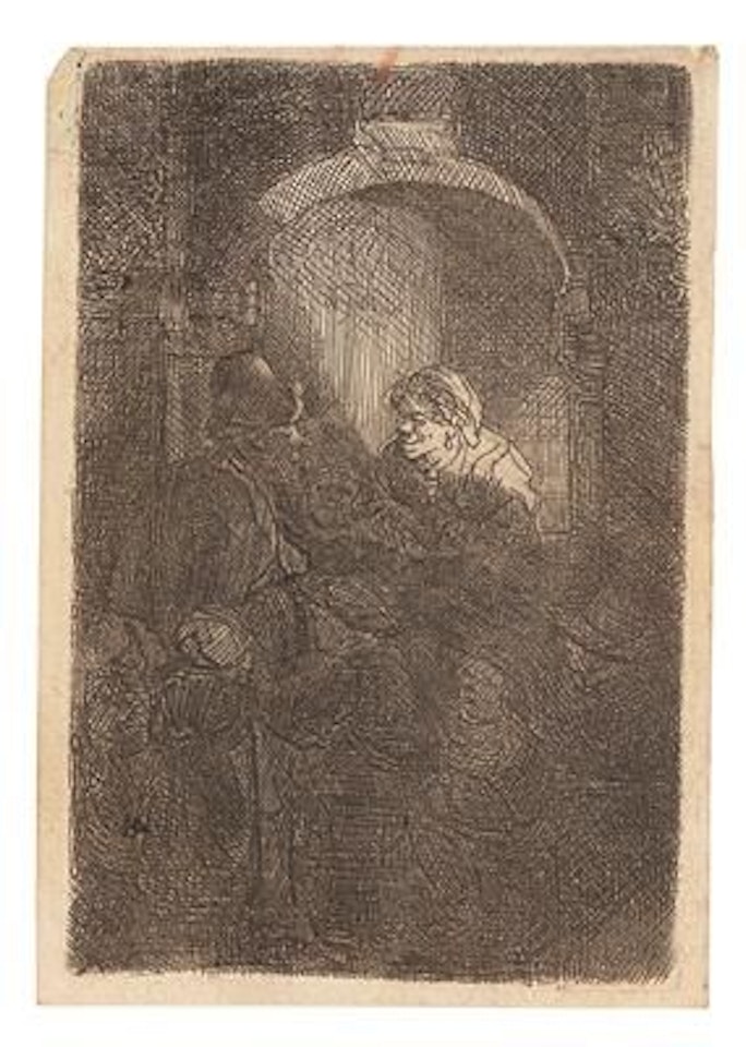 The Schoolmaster by Attributed to Rembrandt Harmensz van Rijn