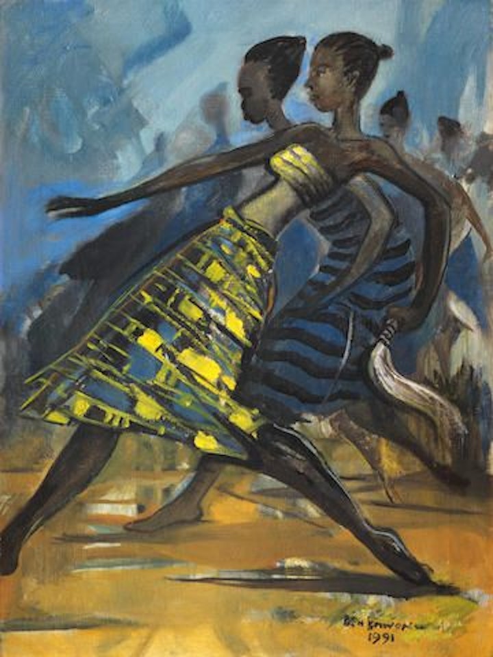 Obitun Dancers by Ben Enwonwu