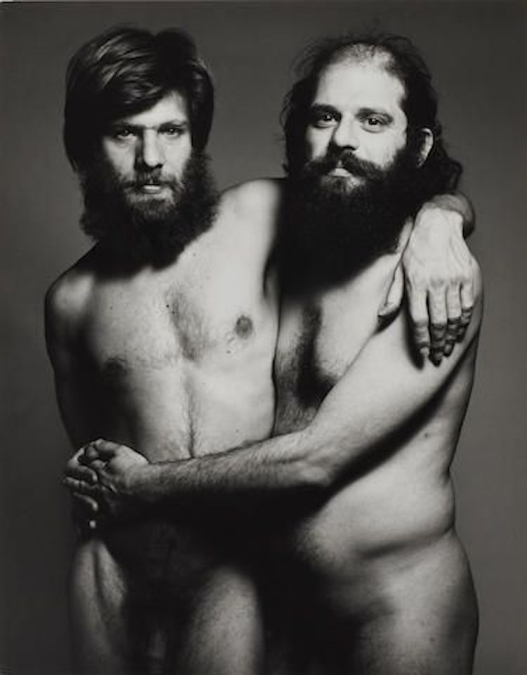 Allen Ginsberg and Peter Orlovsky, Poets, New York City, 12-30-63 by Richard Avedon