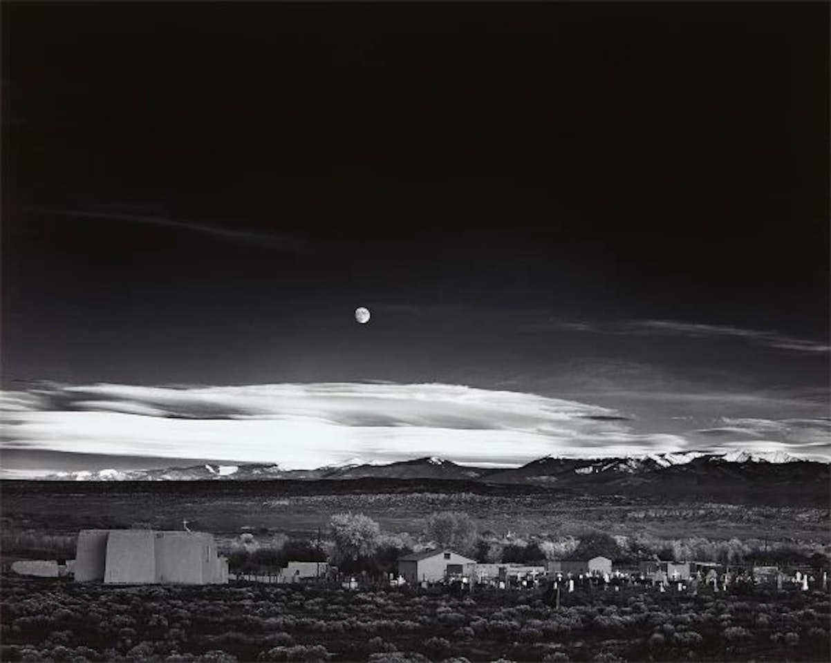 Moonrise, Hernandez, New Mexico by Ansel Adams