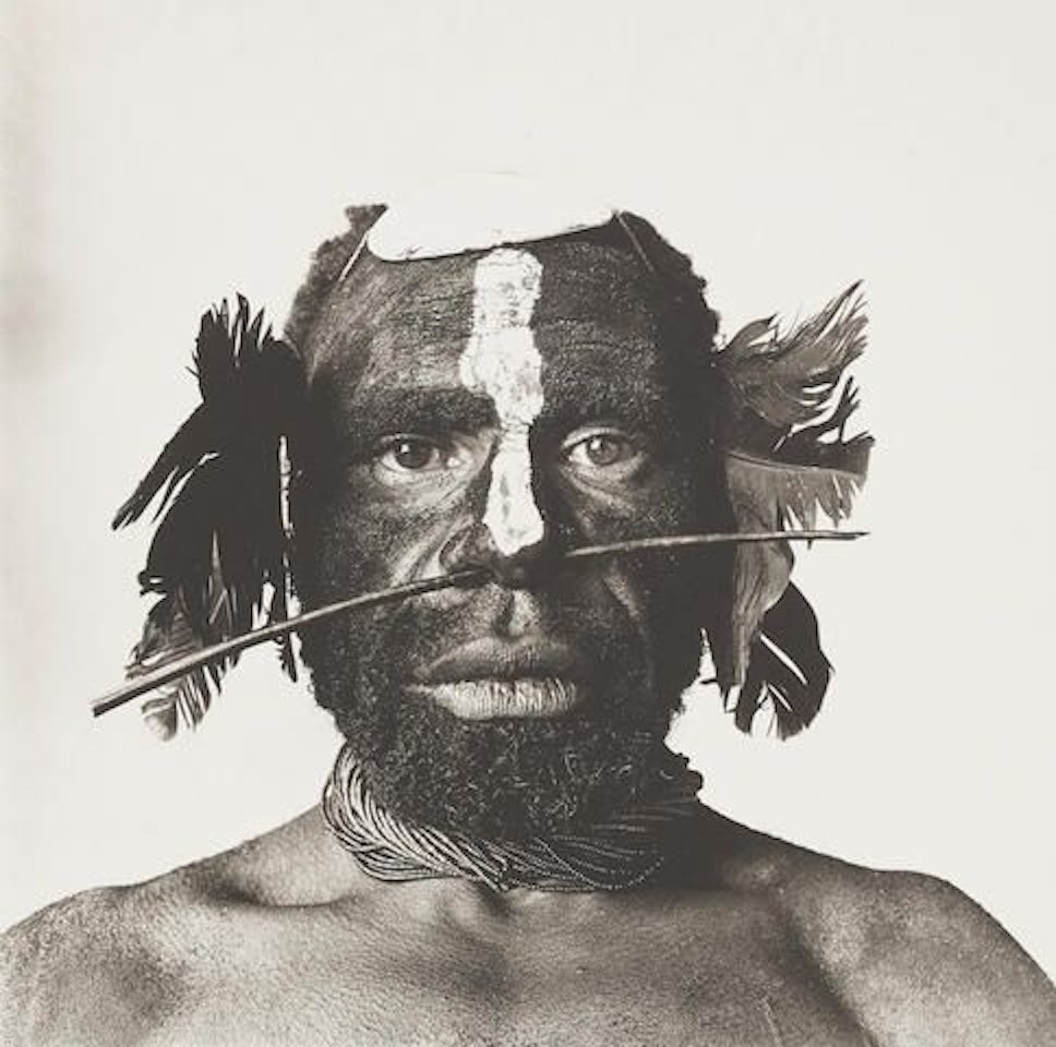 Tribesman with Nose Ornament (New Guinea) by Irving Penn