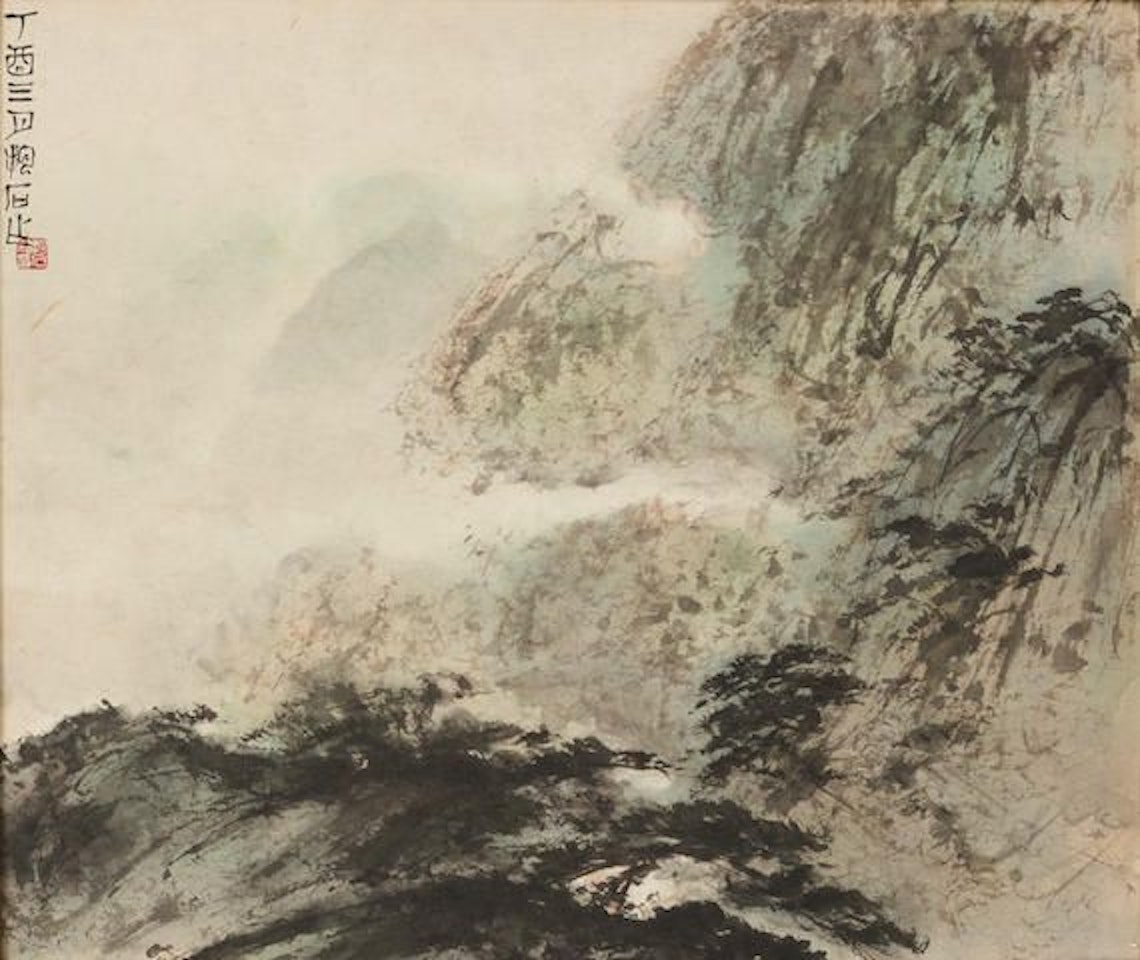 Spring Mountain of Sichuan by Fu Baoshi