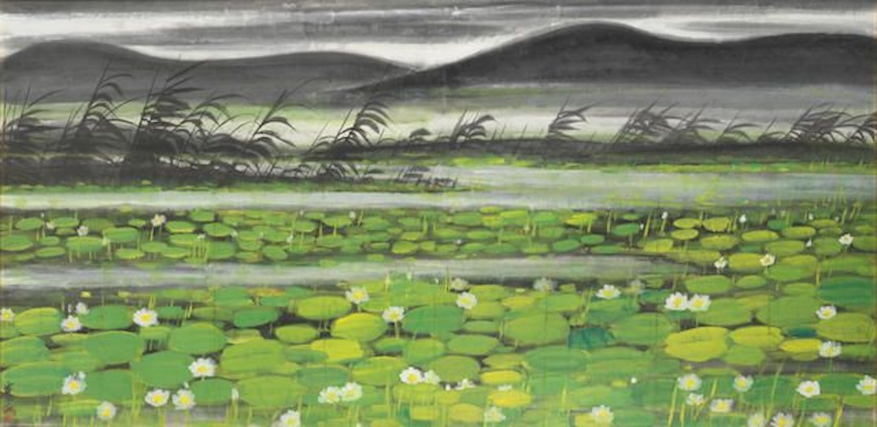 Lotus Pond by Lin Fengmian
