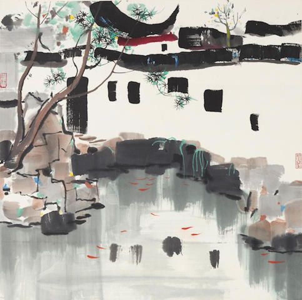 Corner of Suzhou Garden by Wu Guanzhong