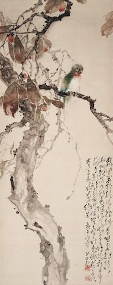 Parrot Perching on Cotton Tree by Zhao Shao'ang