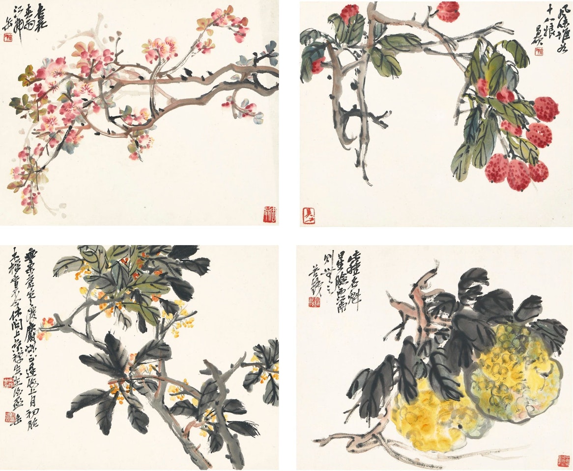 FLOWERS AND FRUITS by Wu Changshuo