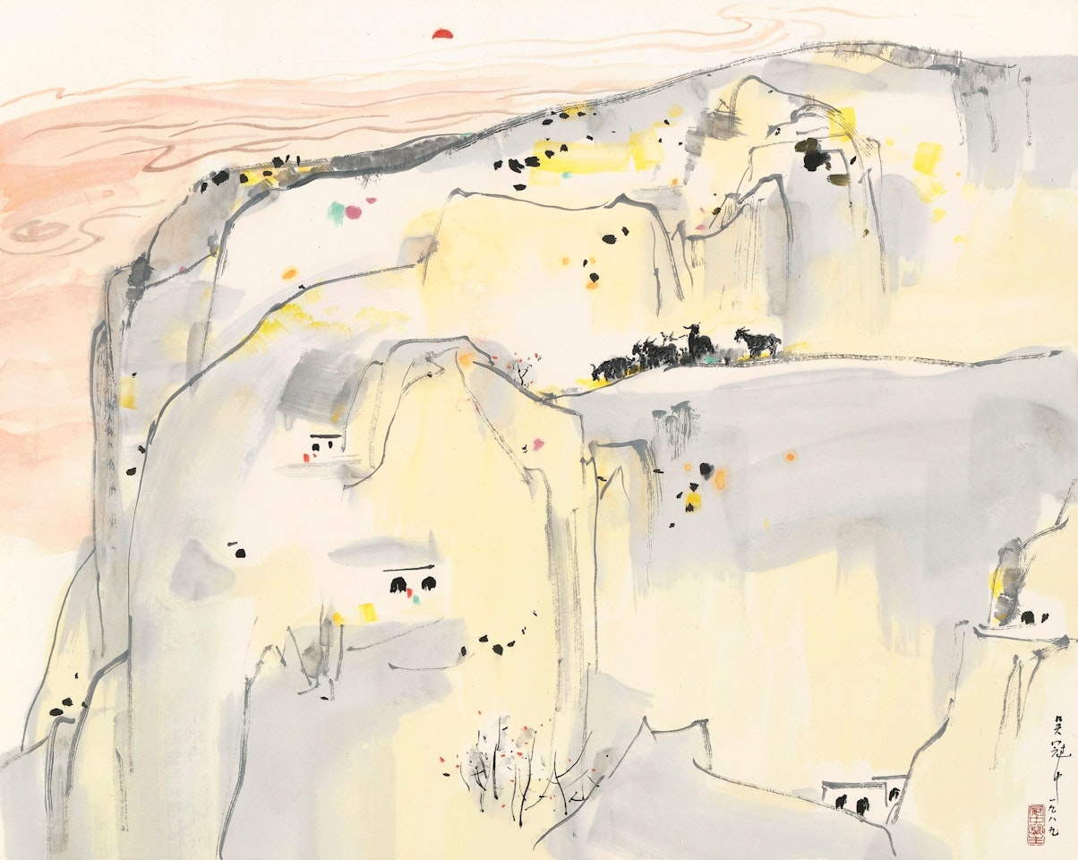 WHERE THE YELLOW RIVER MEETS THE SKY by Wu Guanzhong