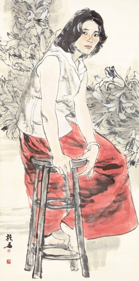LADY IN LILY GROVE by Liu Zhenxia