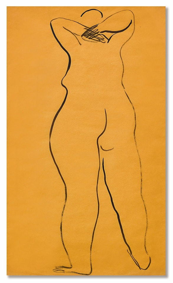 NU DE DOS, LES MAINS SUR LA NUQUE by Sanyu