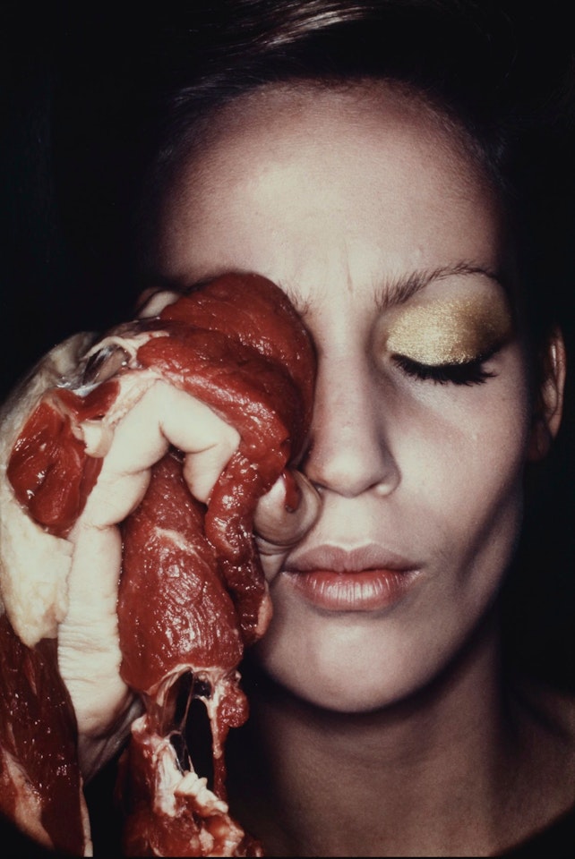 A CURE FOR A BLACK EYE, JERRY HALL' by Helmut Newton