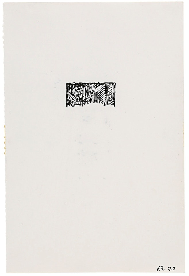 SUICIDE NOTE by Brice Marden
