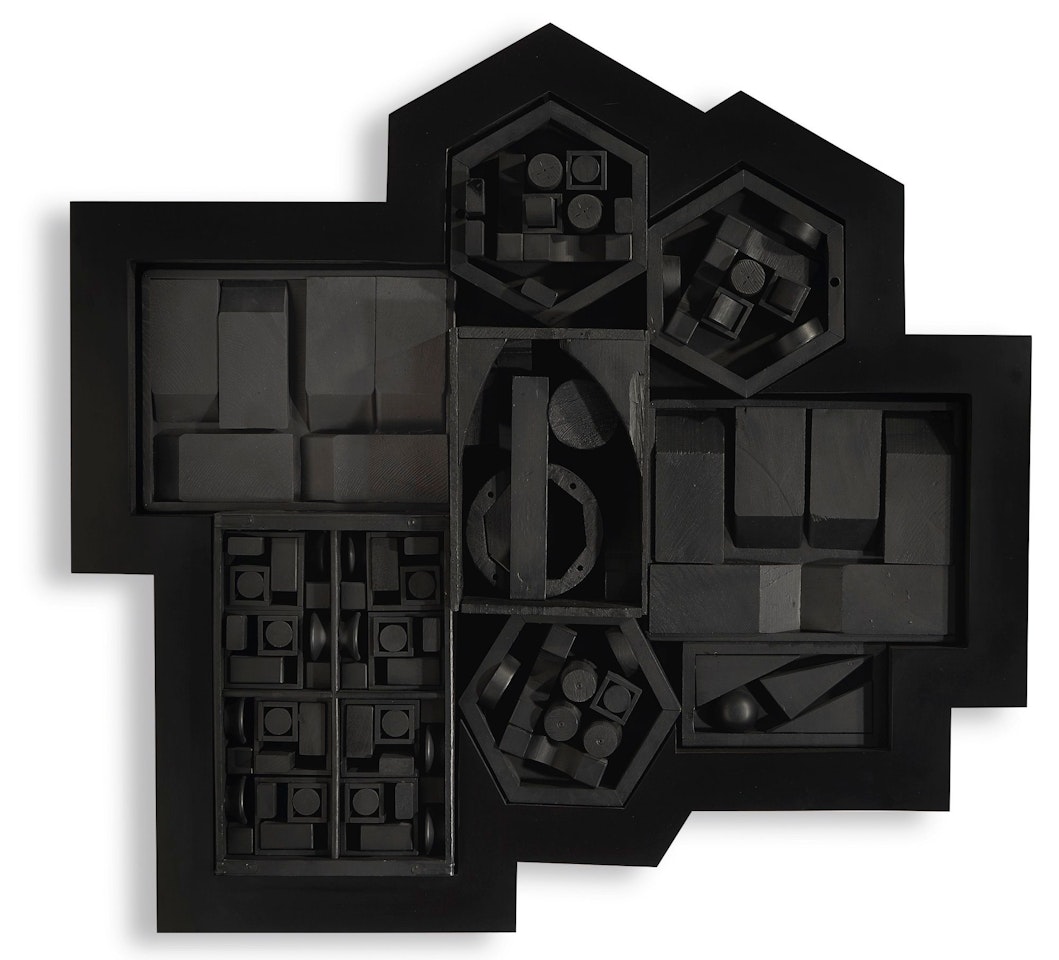 BLACK LIGHT: ZAG 5 by Louise Nevelson