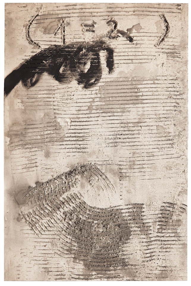 ESGRAFIAT I ESPIRAL by Antoni Tapies