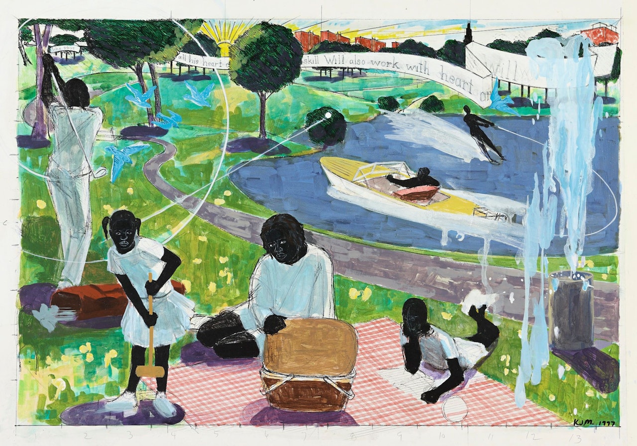 STUDY FOR PAST TIMES by Kerry James Marshall