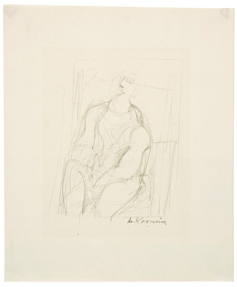 SEATED MAN by Willem de Kooning