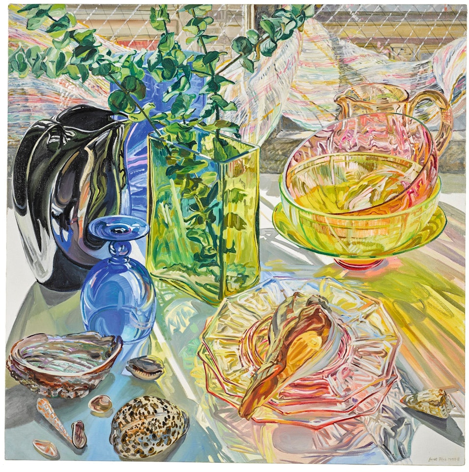 GLASS AND SHELLS by Janet Fish