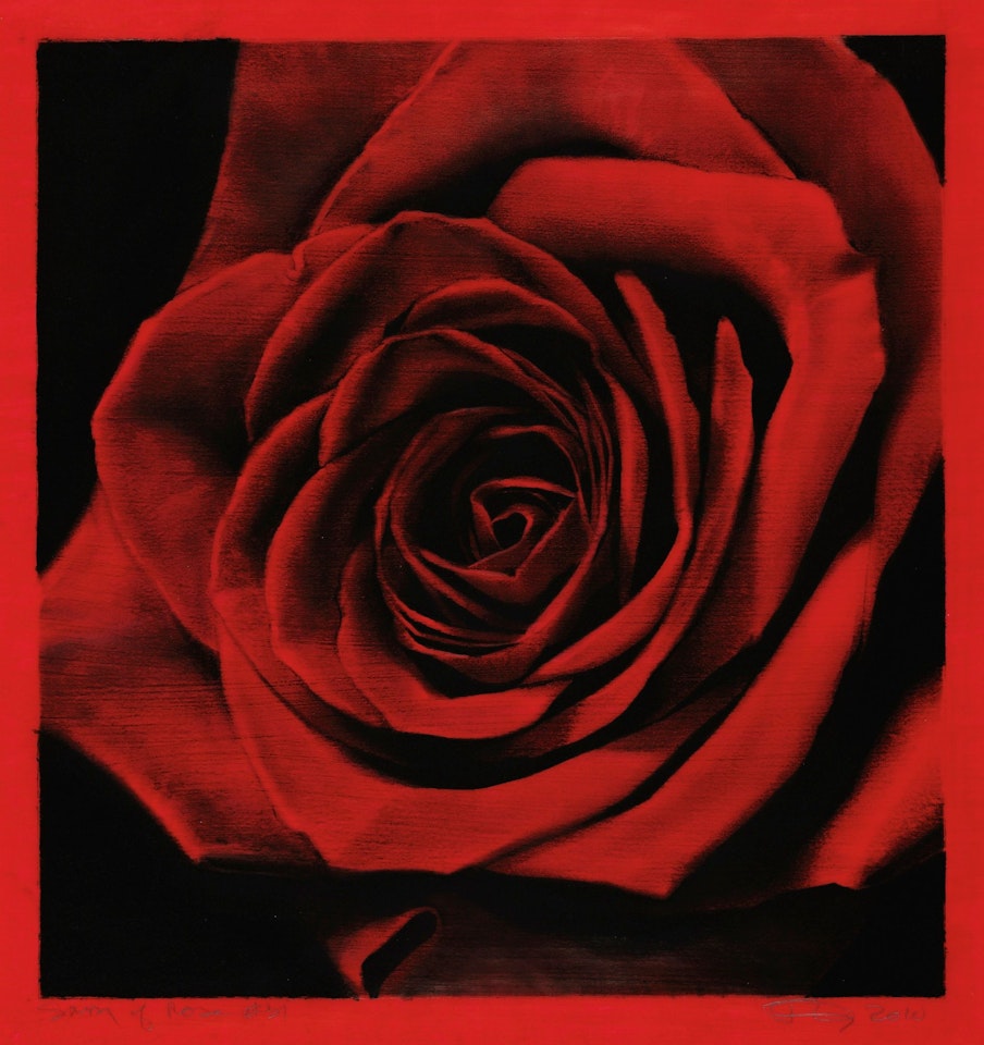 STUDY FOR ROSE #31 by Robert Longo