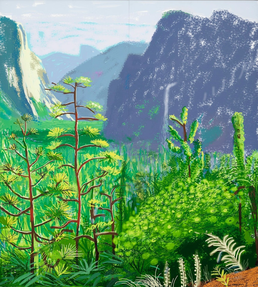YOSEMITE I, OCTOBER 16, 2011 by David Hockney