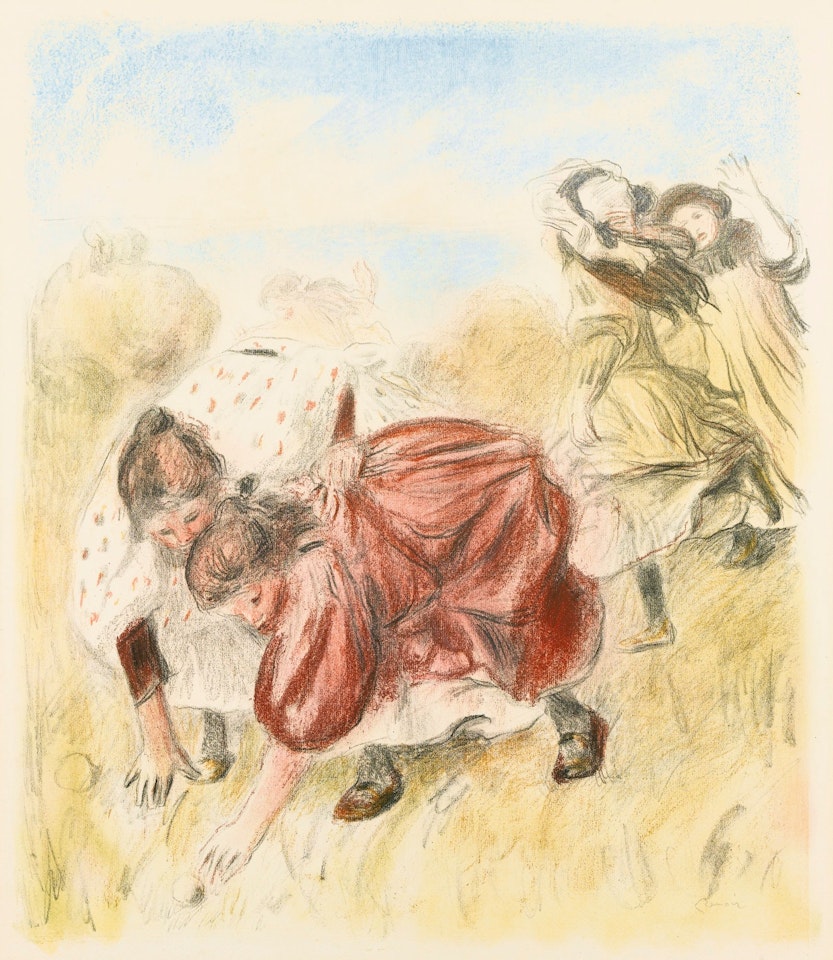 ENFANTS JOUANT À LA BALLE (D., S. 32) by Pierre-Auguste Renoir