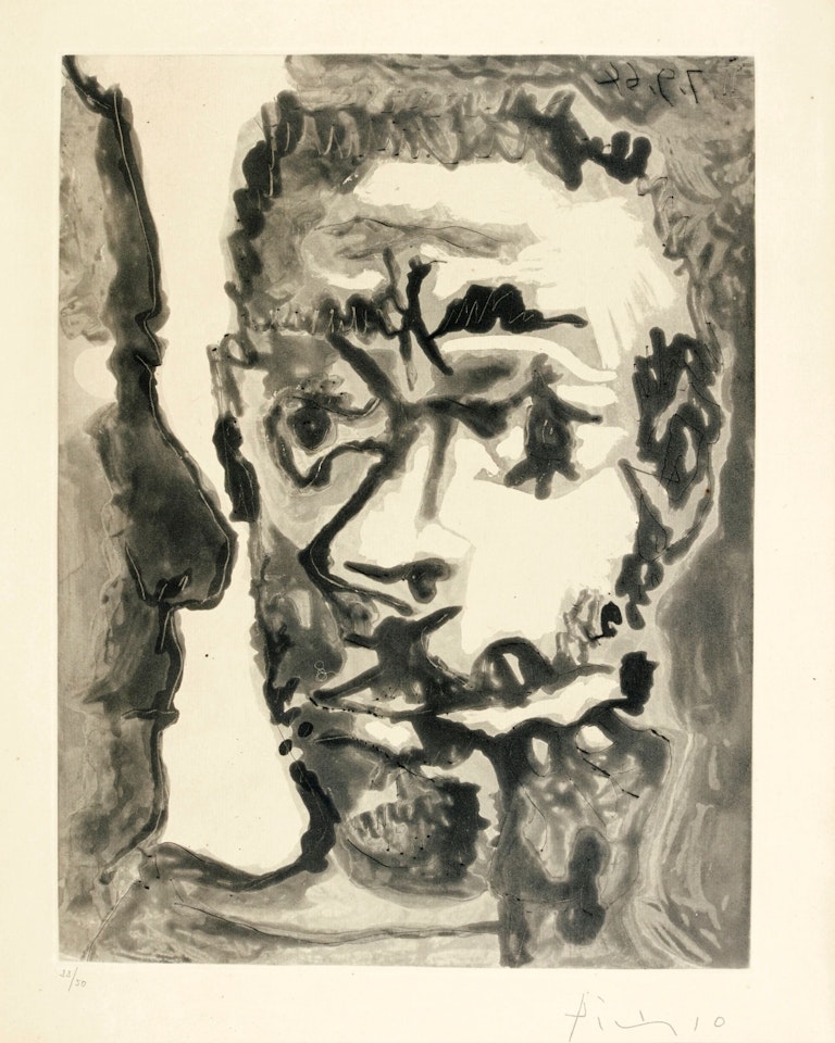 FUMEUR AVEC UN HOMME (B. 1174; BA. 1174) by Pablo Picasso