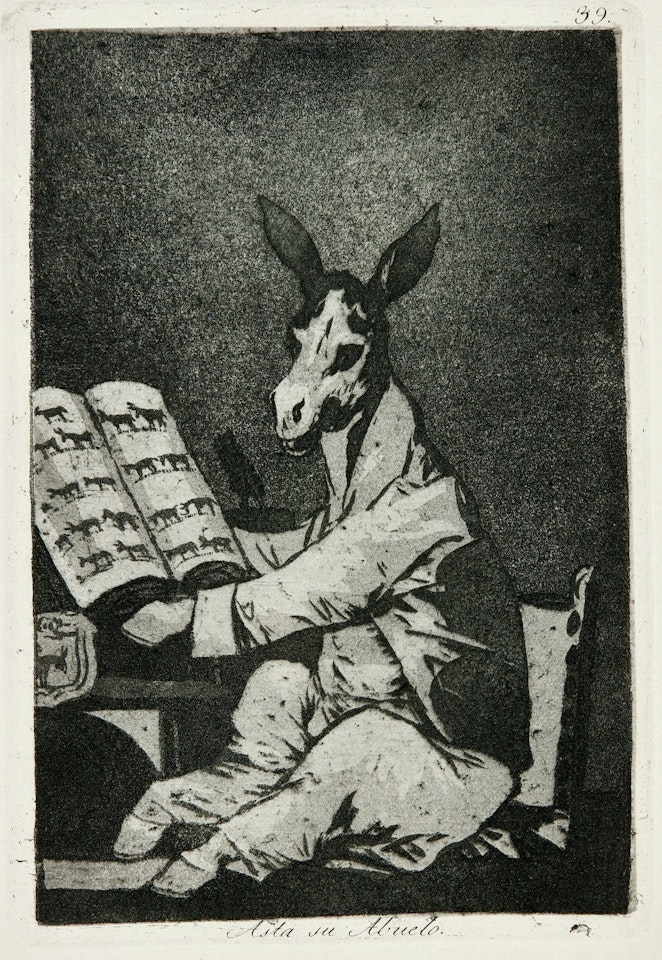 LOS CAPRICHOS (DELTEIL 38-117; HARRIS 36-115) by Francisco José de Goya