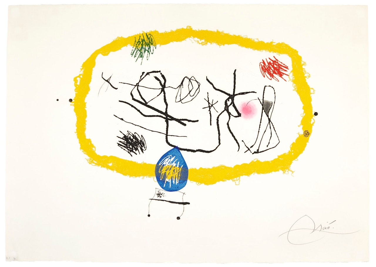 PERSONTAGES SOLARS (DUPIN 648) by Joan Miró