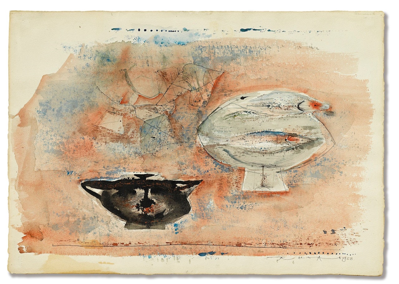 TWO POTS by Zao Wou-Ki