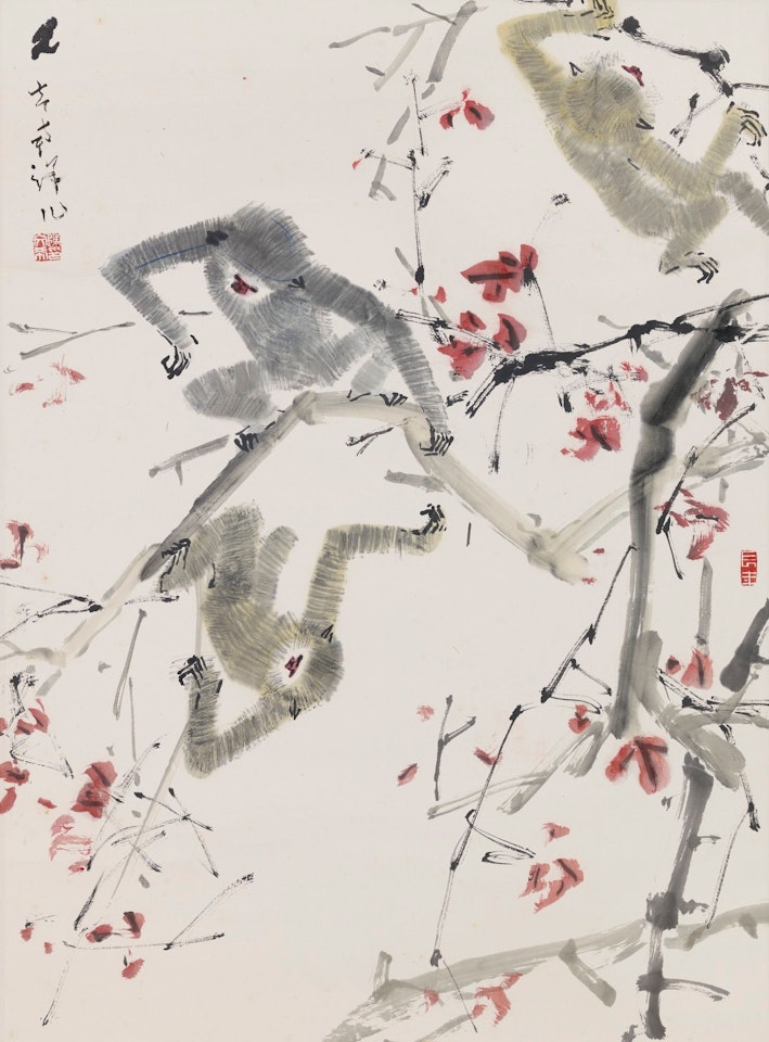 THREE GIBBONS  by Chen Wen Hsi